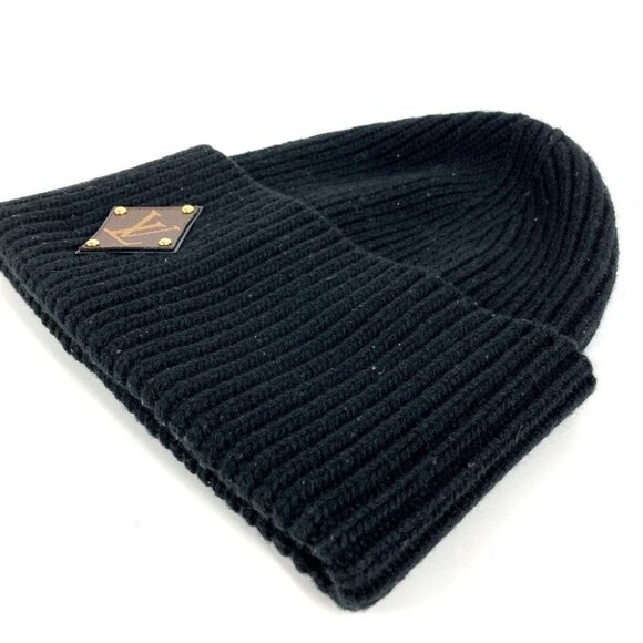 LOUIS VUITTON M76706 Monogram Beanie-LV beanie knit cap Knit hat Noir Black main image 5